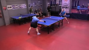 1/8 ф. МИКСТ 31 очко Мешков/Файтельсон (945) - Чирков/Федосеева (1101) 14.12 настольный теннис СПб