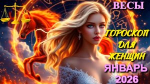 Весы. Гороскоп для женщин на январь 2026 года.