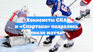 Хоккеисты СКА и «Спартака» подрались после матча