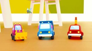 Считаем машинки с новой песенкой | 5 машинок Мокас