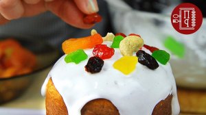 Супер Глазурь для Куличей Без Яиц! Белоснежная и Эластичная