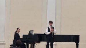 Я. А.Кожелух - Концерт для кларнета с оркестром Es-dur - 1 часть. Алишер Галиев 12 лет кларнет.