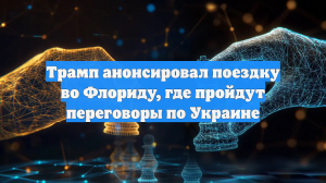 Трамп анонсировал поездку во Флориду, где пройдут переговоры по Украине