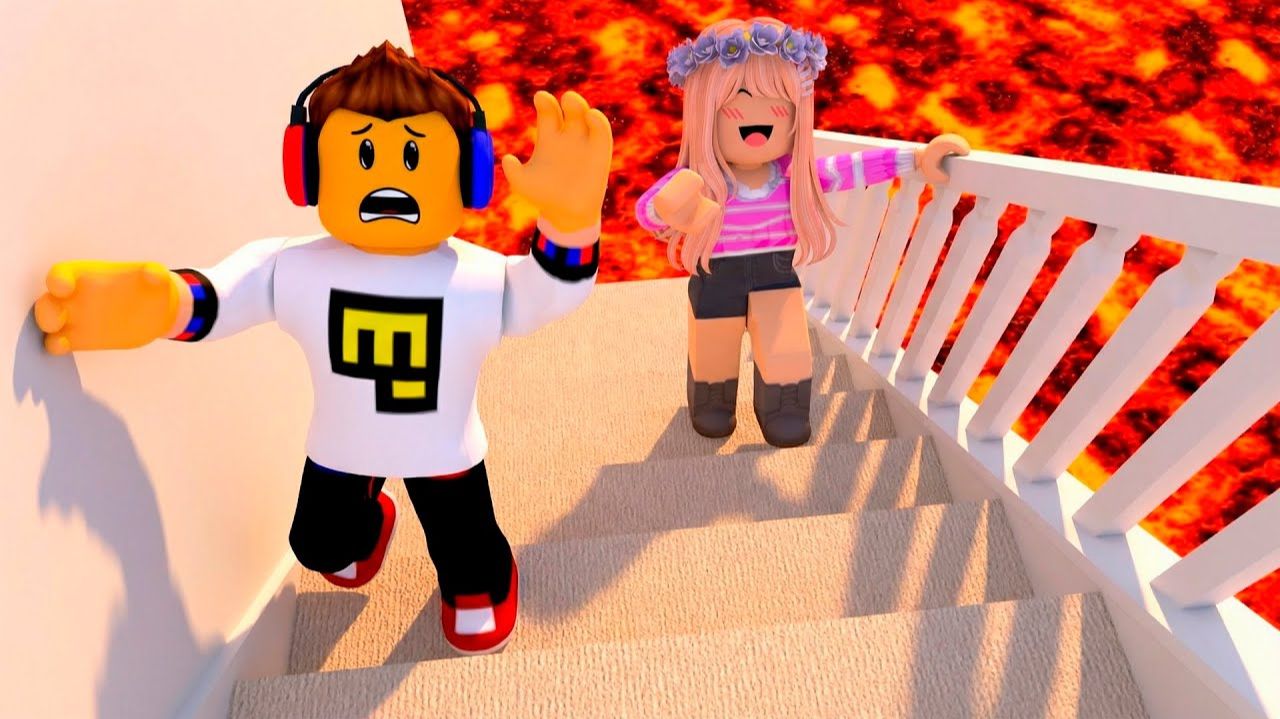 Я ЗАТРОЛЛИЛ ДРУГА в ИГРЕ ПОЛ ЭТО ЛАВА в МАЙНКРАФТ РОБЛОКС ДЕВУШКА ВИДЕО ТРОЛЛИНГ MINECRAFT Евгенбро смотреть онлайн