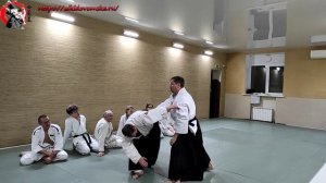 Айкидо. Ushiro-ryo-kata-dory IKKYO