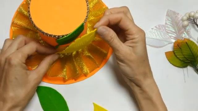 Шляпка из фоамирана к празднику осени своими руками МК Наталья Кваша