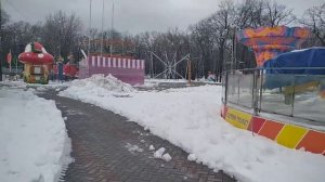 ПАРК ГАГАРИНА. ЗИМА. БЕЗЛЮДНО. СОВСЕМ ОДНА. НЕПЛОХАЯ 🎤🎼🎹🎶МУЗЫКА...