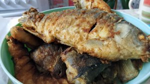 Жарим карасей и окуней