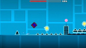 Смог пройти третий уровень в на три звёздочки в игре Geometry dash lite