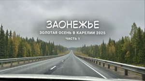 Золотая осень в Карелии: дорога до Заонежья | Влог 2025
