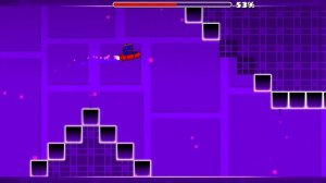 Смог пройти второй уровень на три звёздочки в игре Geometry dash lite