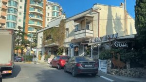 Ялта. По К.Маркса, Рузвельта, Свердлова, Фонтанной, Руданского ул. 29.11.2025. Крым. Crimea. Yalta.