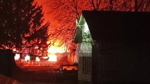 Появились кадры атаки БПЛА на Брянскую область. Атакован Новозыбков. 20.12.2025