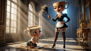 Злодей проходит в дом и жульничает в комнате Балерины Капучины