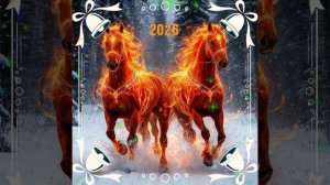 Новогодняя. Огненные кони..mp4