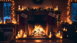 🎄 Уютный новогодний камин 🔥 Потрескивание настоящего камина | Атмосфера праздника | Без музыки |4K