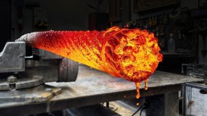 Делаем нож кукри из стального троса.