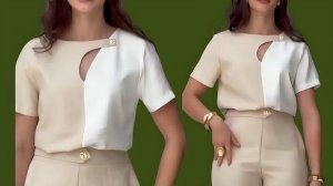 Модная блузка своими руками. Простой урок шитья для начинающих