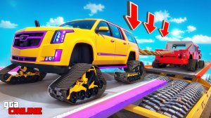 КАКАЯ СНЕЖНАЯ ТАЧКА САМАЯ СИЛЬНАЯ?! ПЕРЕТЯГИВАНИЕ КАНАТА В GTA 5!  - ЭКСПЕРИМЕНТЫ ГТА 5