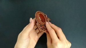 Брошь из агата.