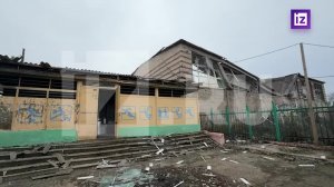 Кадры последствий атаки ВСУ на спортзал Горловского машиностроительного колледжа