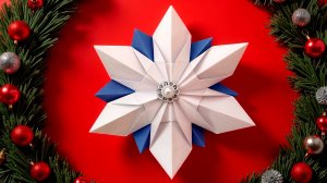 Объемная снежинка из бумаги своими руками