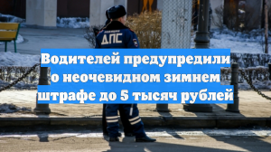 Водителей предупредили о неочевидном зимнем штрафе до 5 тысяч рублей