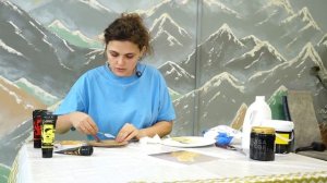 "Игры узоров" - мастер-класс по текстуре и акрилу (Бийское телевидение)