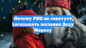 Почему РПЦ не советует загадывать желания Деду Морозу