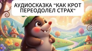 "КАК КРОТ ПРЕОДОЛЕЛ СТРАХ" АУДИОСКАЗКА
