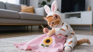 Как котик маме помог