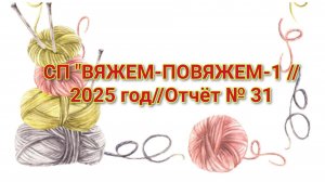 СП "ВЯЖЕМ-ПОВЯЖЕМ-1 //2025 год//Отчёт № 31