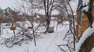 Пошел на дачу пешком зимой, снег 10см, прошел 12 000 шагов.