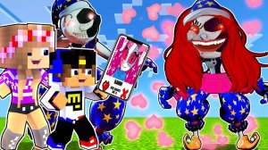 АНИМАТРОНИК СОЛНЦЕ И ЛУНА ВСТРЕТИЛ ДЕВУШКУ ФНАФ в МАЙНКРАФТ ! НУБ И ПРО ВИДЕО ТРОЛЛИНГ MINECRAFT