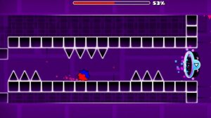 Смог пройти девятый уровень в игре Geometry dash lite