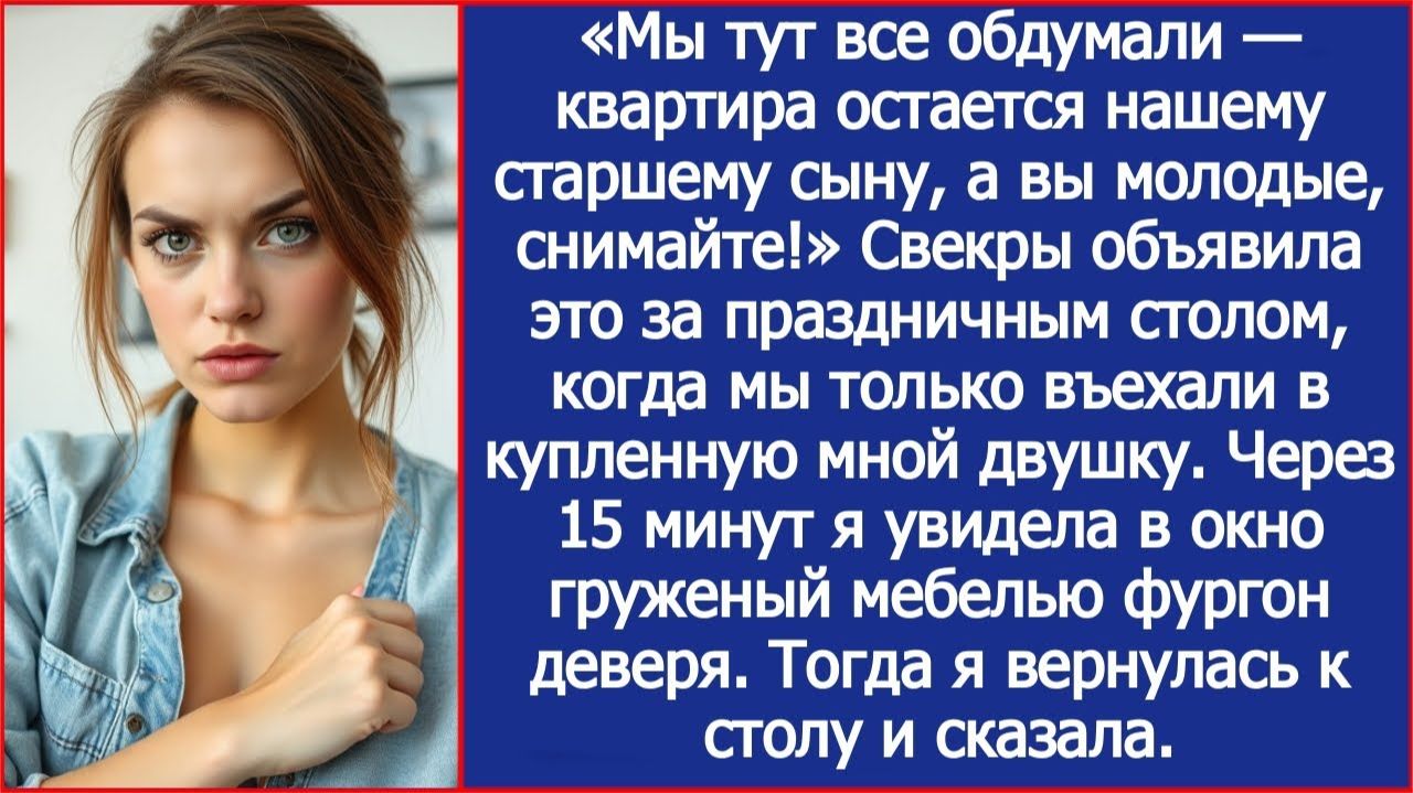 «Мы тут все обдумали — квартира остается нашему старшему сыну!» | ИСТОРИИ ИЗ ЖИЗНИ | СЛУШАТЬ ИСТОРИИ смотреть онлайн