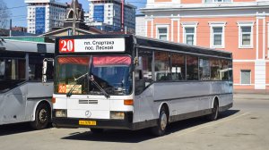 Автобус Mercedes-Benz O405 (АН 978 22). Покатушки по Барнаулу. / Ride on the Mercedes-Benz O405 bus.