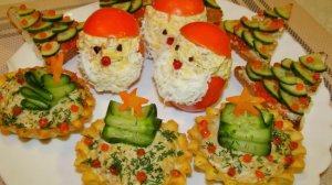 Красивая закуска к Новому Году из горбуши.