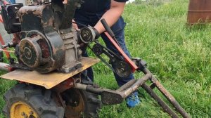 Роторная газонокосилка. Покос