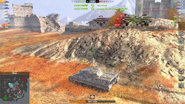 бой на танке -- P44 Pantera -- ( 3332 урона ) смотреть онлайн