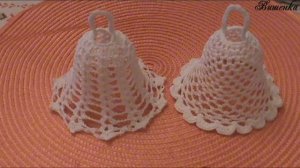 Вязание крючком новогодней игрушки "Колокольчик"