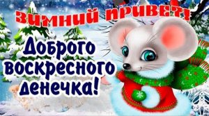 С ДОБРЫМ ЗИМНИМ ВОСКРЕСНЫМ УТРОМ!