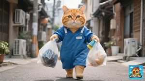 Детский Мультфильм как котёнок помогает маме кошке 🐈🐱