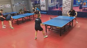 1/4 ф. МИКСТ 31 очко Сергеев/Ланцетова (1163) - Казачек/Нельсон (1245) 14.12 настольный теннис