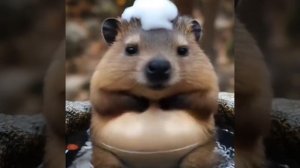 капибара моется