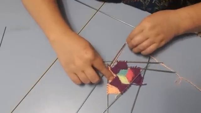 Вязание носочков.Техника энтерлак.