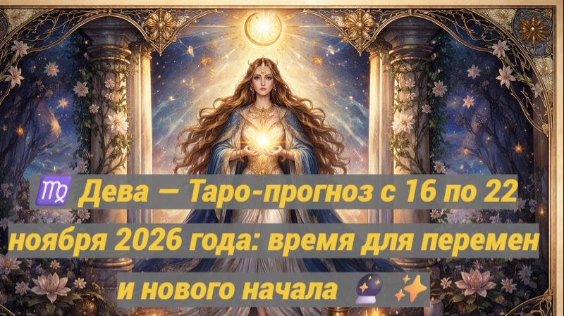 ♍ Дева — Таро-прогноз с 16 по 22 ноября 2026 года: время для перемен и нового начала 🔮✨ смотреть онлайн