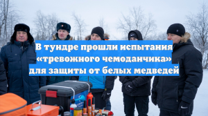 В тундре прошли испытания «тревожного чемоданчика» для защиты от белых медведей