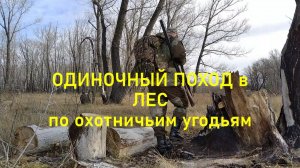 Одиночный ПОХОД в ЛЕС. По охотничьим угодьям.