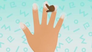 Детский мультфильм, ногти, маникюр.